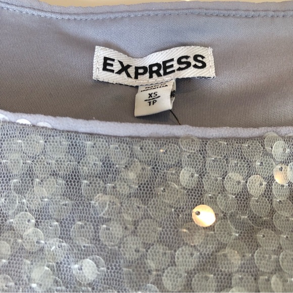 Express gray sequin top - Picture 3 of 3
